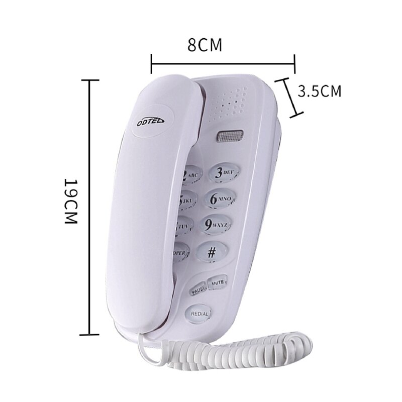 電話KXT-580-Wall-Mounted,携帯電話,デスクトップ用の大きなボタン付き