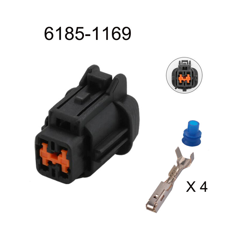 Conector de cabo impermeável automático, plugue automotivo, soquete masculino família, inclui Terminal Seal, 4 Pin, MG641041 MG651038, 100Set