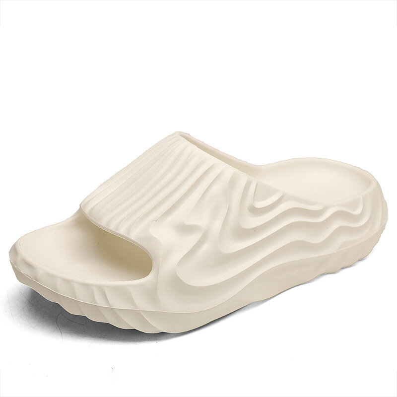 Sandalias de plataforma gruesa para hombre, chanclas cómodas de moda, informales, versátiles, 2024