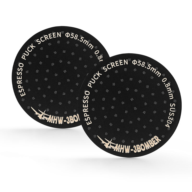 Pantalla de disco Espresso con revestimiento de titanio MHW-3BOMBER, filtro de Metal reutilizable de 51/53/58, 5mm, 0,8mm de espesor, mampara de ducha inferior