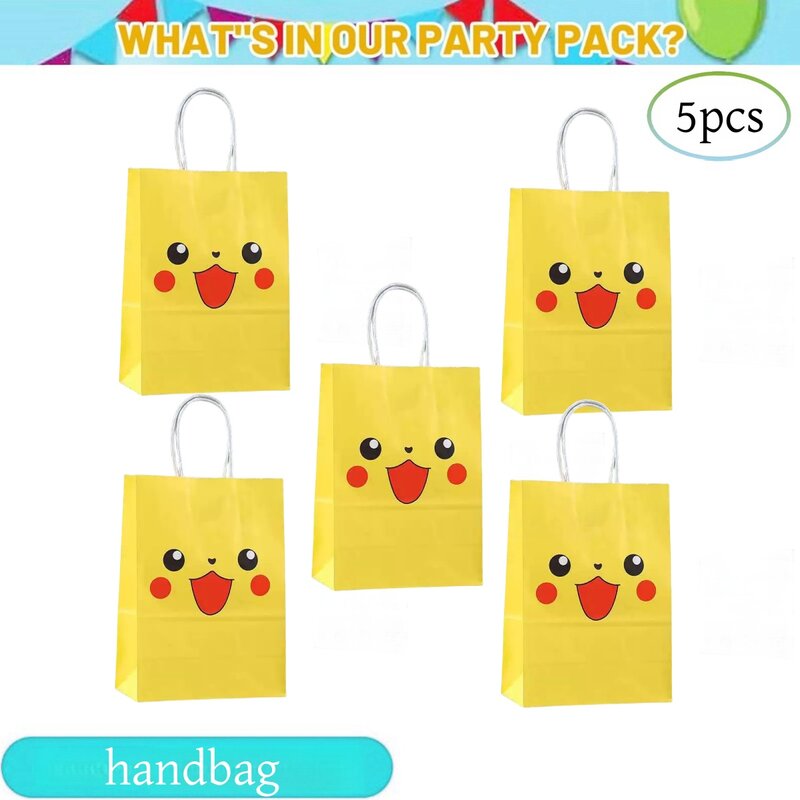 Pokemon Verjaardagsfeestje Decoraties Pikachu Ballonnen Servies Bord Tafelkleed Masker Baby Shower Kids Party Benodigdheden Speelgoed Voor Jongen