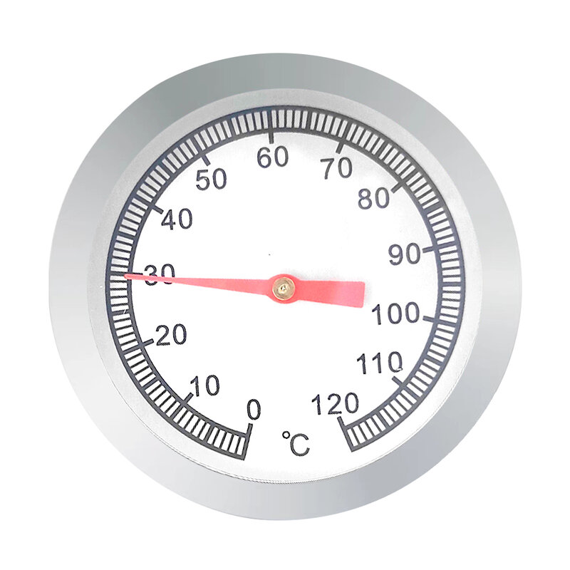 เครื่องวัดอุณหภูมิเตาอบพิซซ่า52มม. 0-120องศาเซลเซียสเตาย่างบาร์บีคิวในร่มทำจากสแตนเลส การตรวจวัดอุณหภูมิเนื้อแกะเนื้อหมูเนื้อไก่