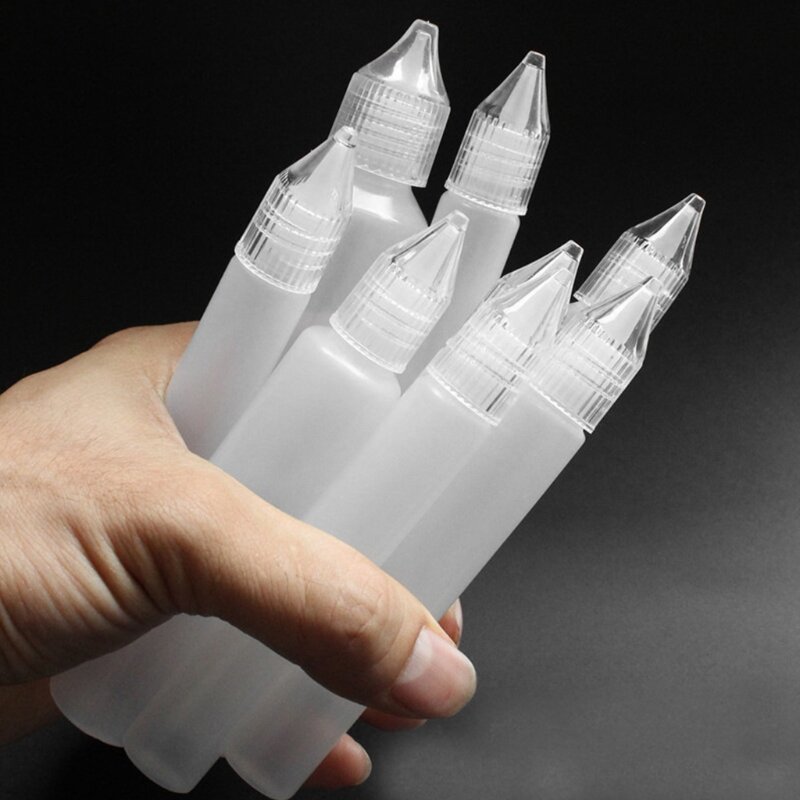 E-Juice Bottle Vape Drip Tip plastica Liquid Storage contagocce comprimibile 10ml 30ml capacità contenitore liquido puntelli
