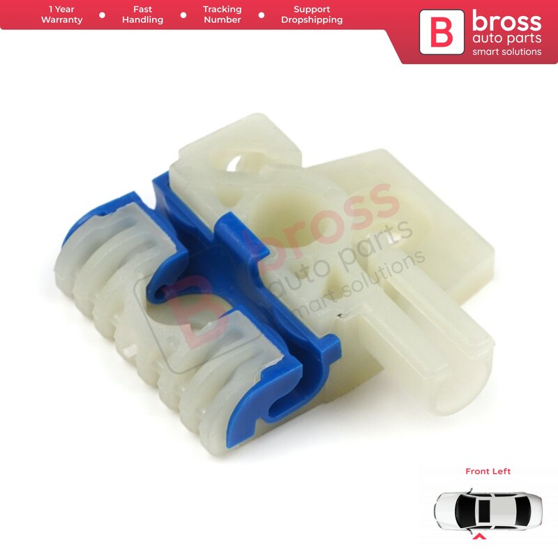 Bross Auto-onderdelen BWR316 Elektrische Ruitbediening Regulator Clip Linksvoor (La) voor Vw Golf 6 2011-Op Snelle Verzending Gratis Verzending