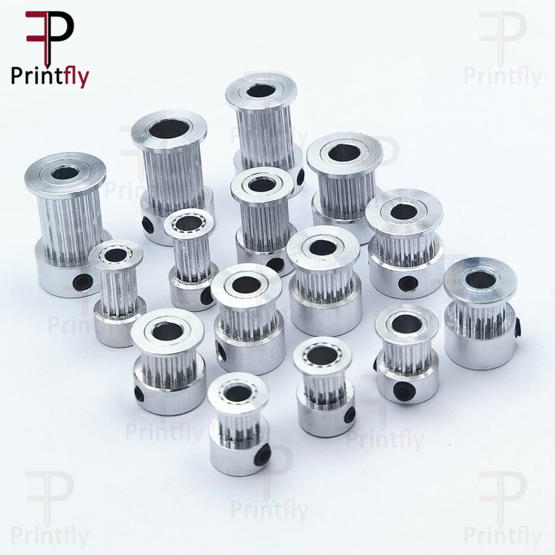 Printfly Timing Pulley 2GT 12 14 15 16 17 18 19 20 Teeth GT2 Bore 3.175 4 5 6.35 8mm Part For Width 6 10 15mm Timing Belt 1pcs