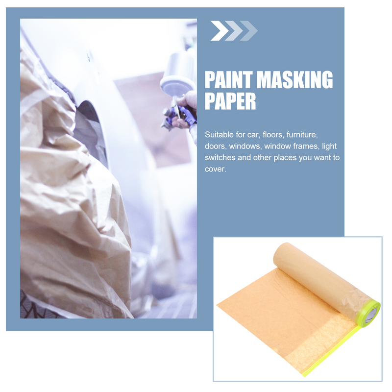 Película protetora adesiva para cobertura de móveis, filme do tapete, papel mascarador para pintura