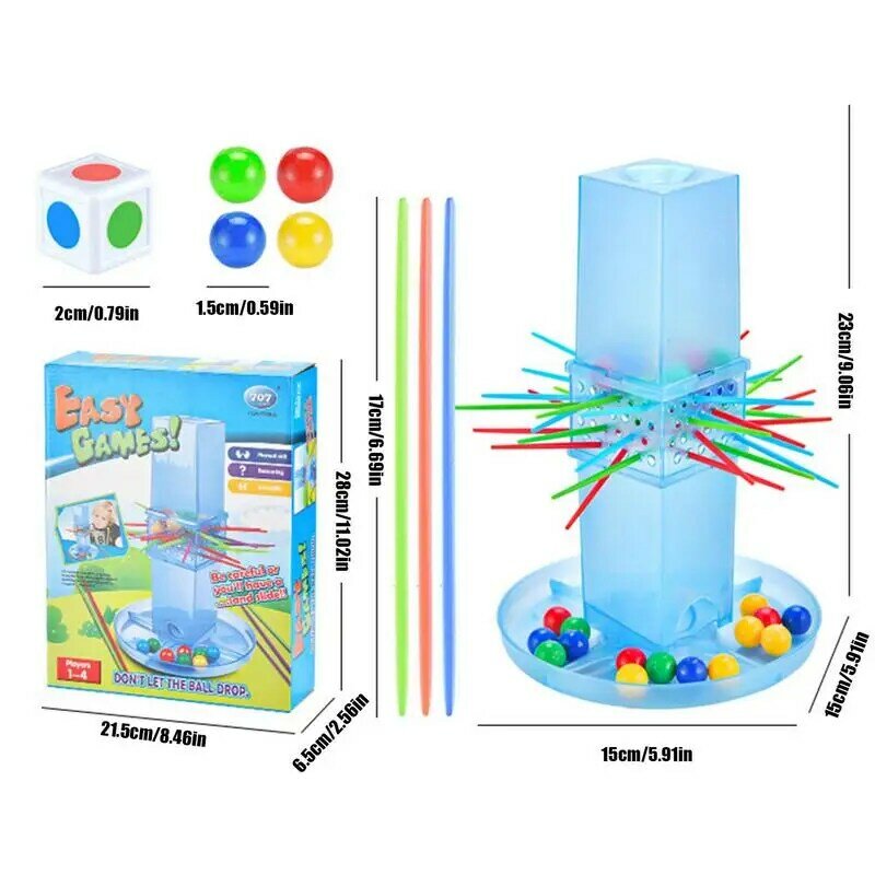 Kerplunk Game Stick Games For Kids With Beads Sticks And Game Unit Fast Fun Kerplunk For 2 To 4 Players Game For Enhance
