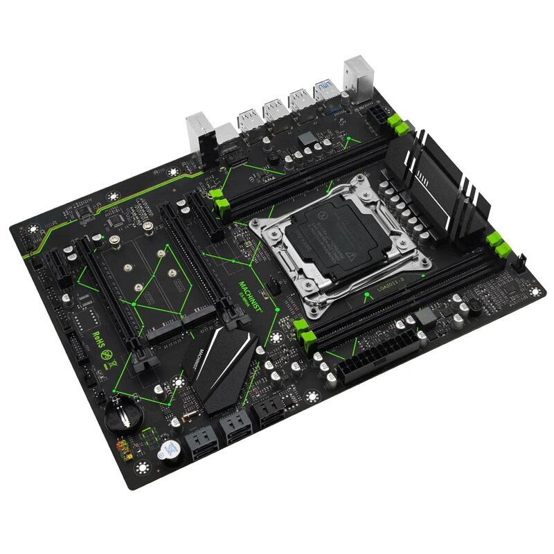Machiniste-Prise en charge de la carte mère E5 MR9A V1.0 X99, LGA 2011-3, Xeon E5 V3 V4, processeur CPU, RAM DDR4, mémoire à quatre canaux, ATX NVcloser M.2