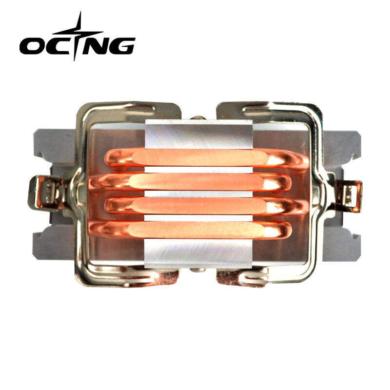 Ocng OC-400 4 tubo de calor cpu radiador refrigerado a ar 12cm 4pin pwm colorido silencioso ventilador de refrigeração para intel lga1700 115x 775 am4 tdp140w