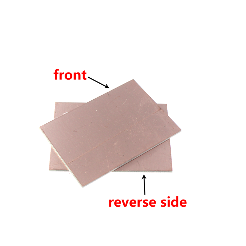 Circuito de lámina laminada recubierta de cobre FR4, PCB de doble cara, 5 piezas, 5x7, 7x10, 10x15, 12x18, 15x20 cm