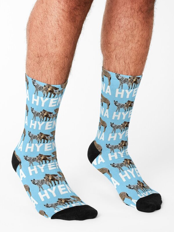 H é para meias masculinas hiena, meia do Natal, presentes para mulheres, inverno