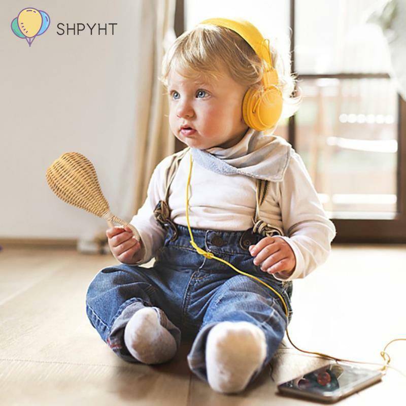1Pc Handmade Rattan Rattles Educational Toys for Kids Crib Mobile Hand Bell Infant Sensory Toy Baby Accessories