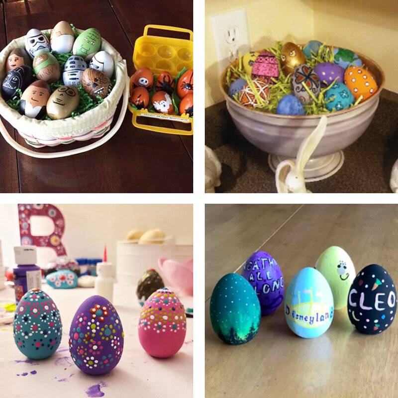 子供のための木製のシミュレートされた卵のおもちゃ、プレイハウス、塗装されたおもちゃ、より速い落書きの装飾品