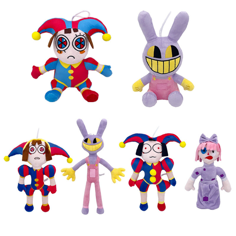 The Amazing Digital Circus peluche Pomni e Jax Plushie Doll Toys Cute peluche compleanno per bambini bambini natale
