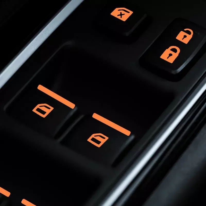 Светящиеся наклейки на автомобильные кнопки, наклейки для ночного светящегося переключателя подъема, безопасные украшения, переключатели для дверей и окон