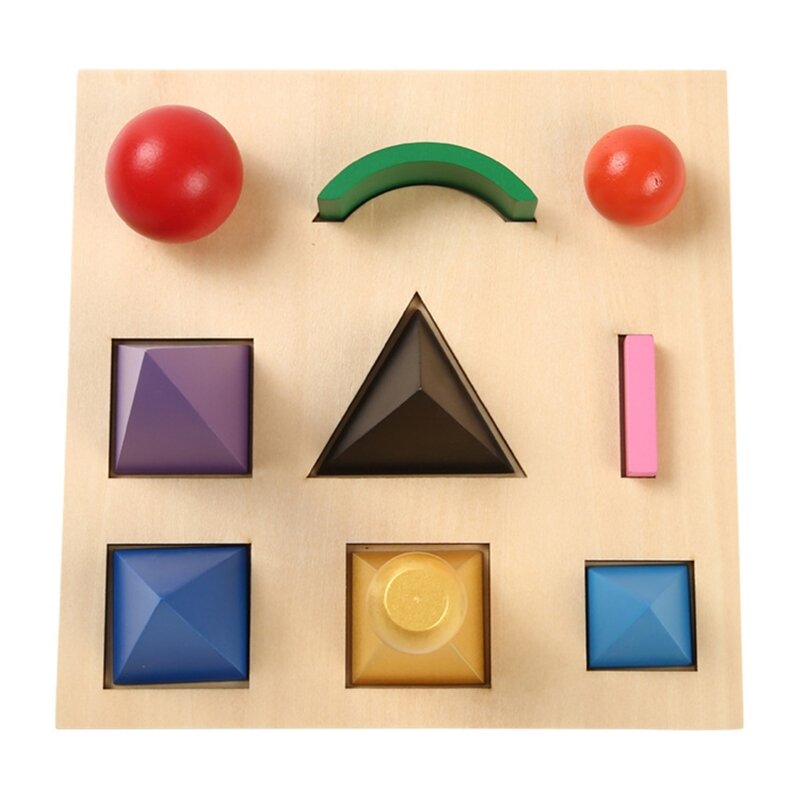 미취학 아동을위한 나무 언어 장난감 몬테소리 문법 기호 퍼즐 Tangram Dropship