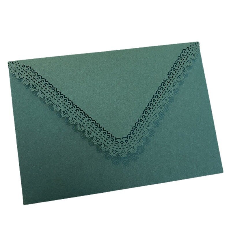 20 pçs/lote 16cm × 11.3cm Triângulo Ocidental Envelope Entalha Rendas Suprimentos de Negócio para Convites de Casamento High-grade Gift Packaging