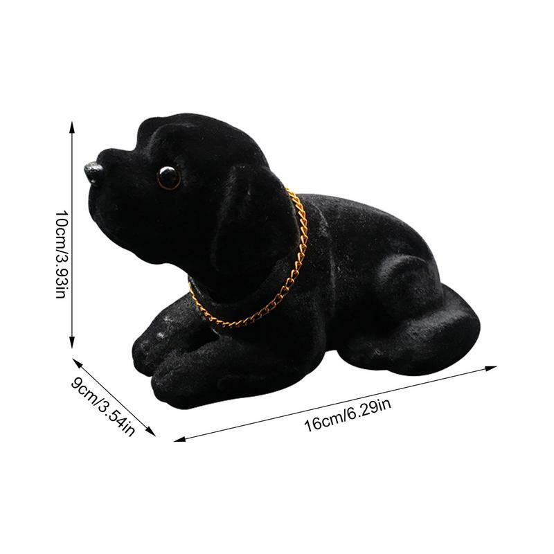 Dog Shaking Dashboard Ornaments Puppy Shaking Head Toy Resin Desktop Ornament Decorative Statue For Vehicle Desk Tabletop