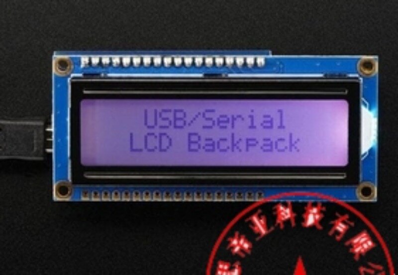 782 Kit zaino seriale USB + con scheda posi retroilluminata RGB 16x2
