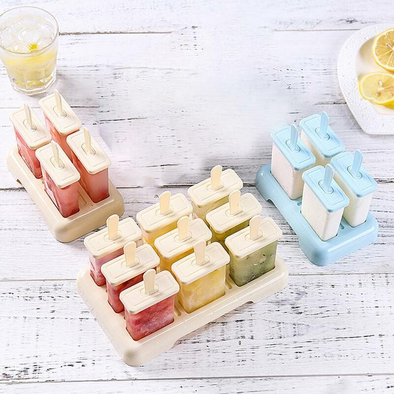 Multifunctional Edible Grade PP Ice Cream Model Ice Dustproof Cream With Popsicle Popsicle Mold Cover Anti-shifting Model V3Z0