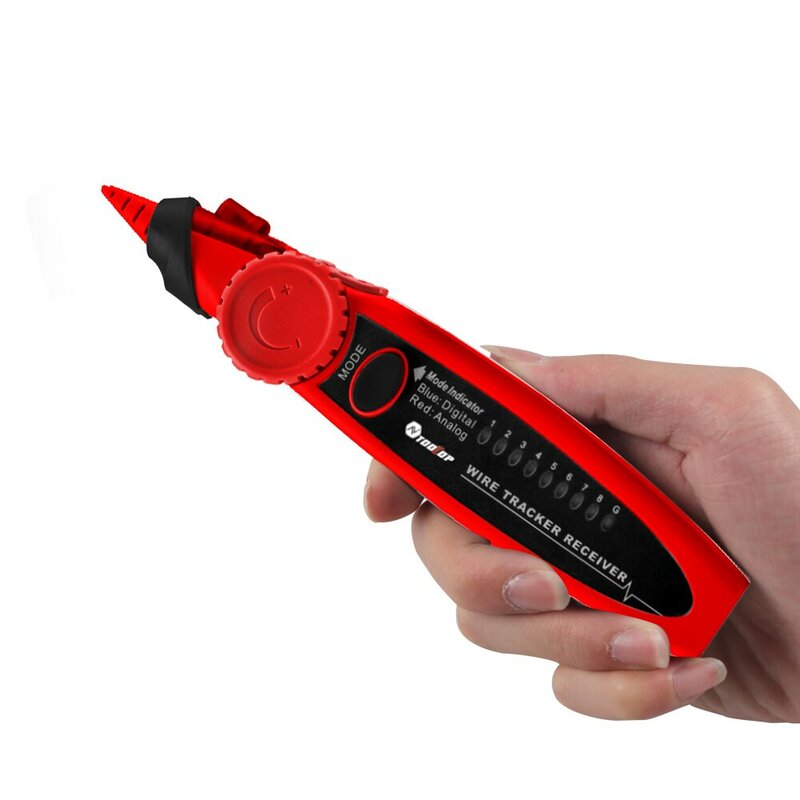 TOOLTOP Network Cable Tester Multimeter Lan Cable Tracking POE Test 400M/600M Length Measure Sensitivity Adjustable Line Tracker