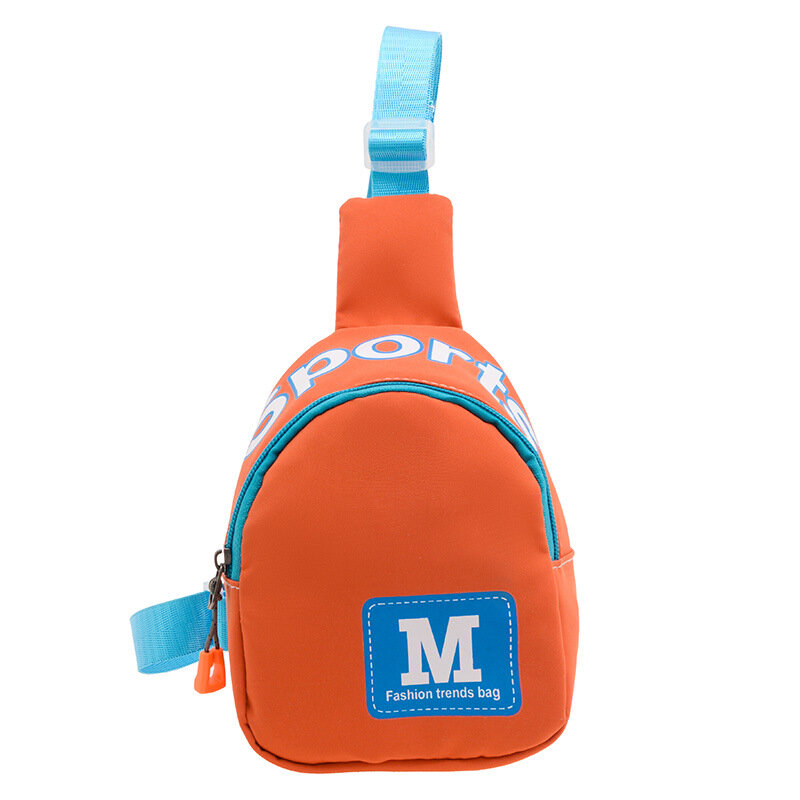 Tas sabuk tas pinggang kecil, dompet selempang Mini dengan tambalan huruf awal untuk remaja, tali dapat disesuaikan, kantong dada selempang