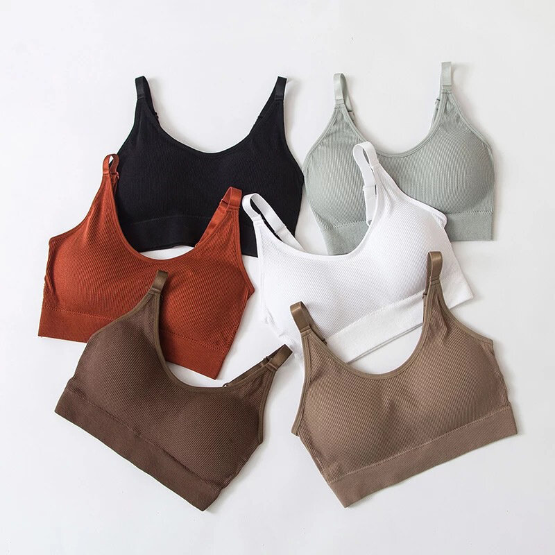 Underwear Women Gather No Steel Ring Lingerie Bra Tube Top Wrapped Chest Beauty Back Actival Cotton Thin Section Tube Top