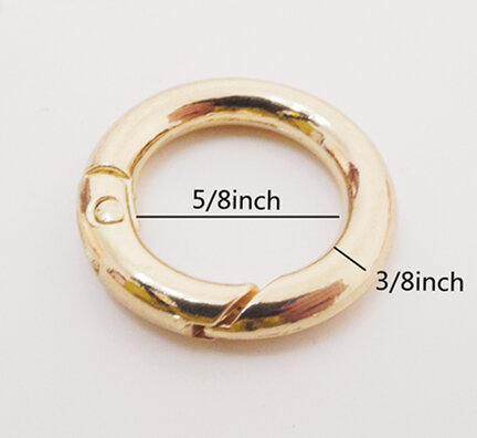 6pcs Spring Hook ,Spring Ring Clasp ,Round Spring Ring , Split Key Ring inner  5/8inch SR-009