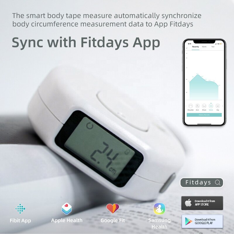 전자 스마트 디지털 줄자, 앱으로 측정 소프트 줄자