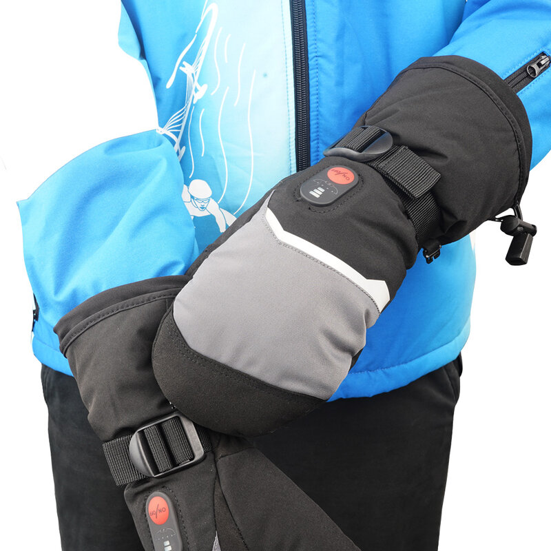 SAVIOR-guantes térmicos con batería recargable para hombre y mujer, manoplas térmicas para esquiar, para invierno, guantes calefactables, Black Friday Christmas gift