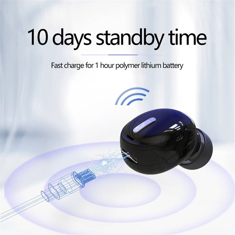 Auriculares TWS con Bluetooth, cascos inalámbricos con cargador de 3500mAh, estéreo, con micrófono, deportivos, resistentes al agua