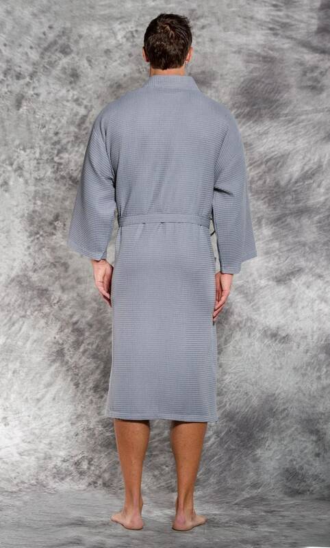 Robe de waffle de algodão monogramado masculino, roupão personalizado, Vestes personalizadas para padrinhos, presente do dia do pai, pijamas, verão