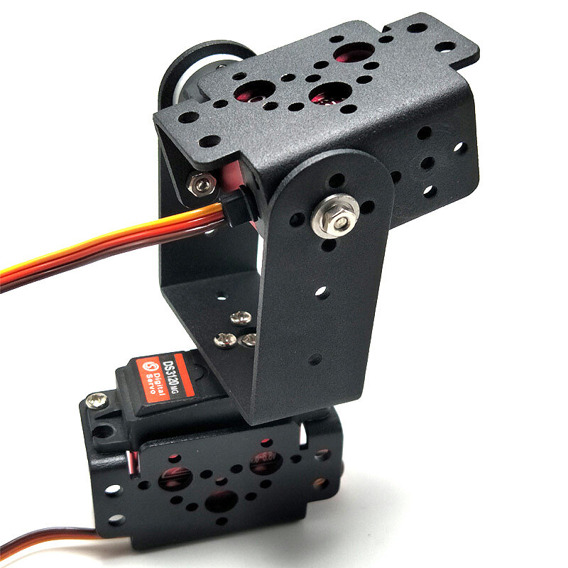 MG996หุ่นยนต์หมุนได้2 dof, ชุดกิมบอลโลหะอัลลอยสำหรับหุ่นยนต์ Arduino ของตกแต่งงานปาร์ตี้โปรแกรมควบคุม Ps2ได้