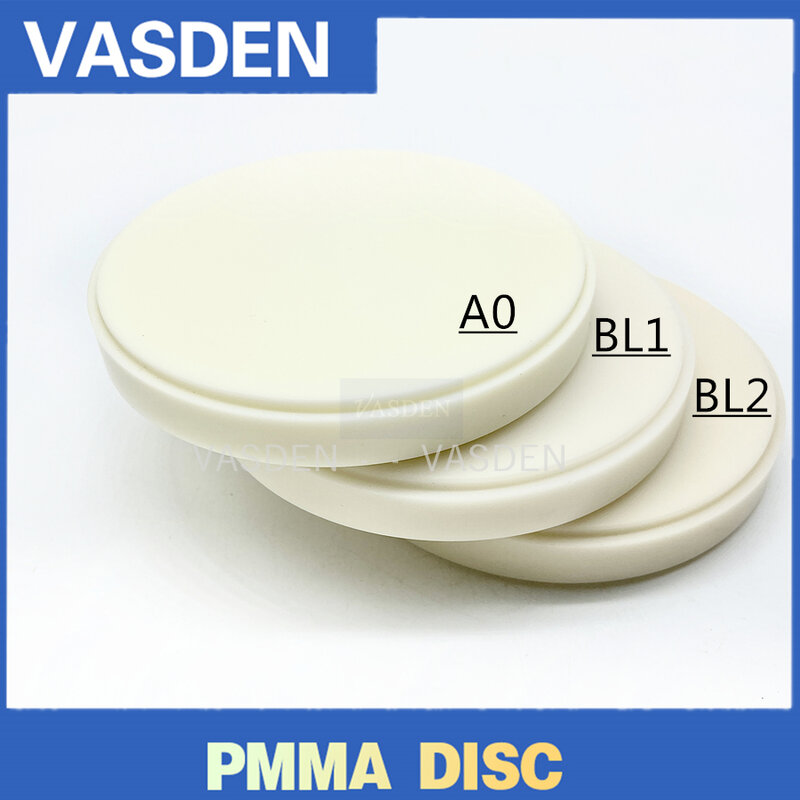 A3.5 A4 warna Monolayer PMMA Block Dental Pmma Disc 98mm CADCAM Milling PMMA bahan gigi tiruan kosong