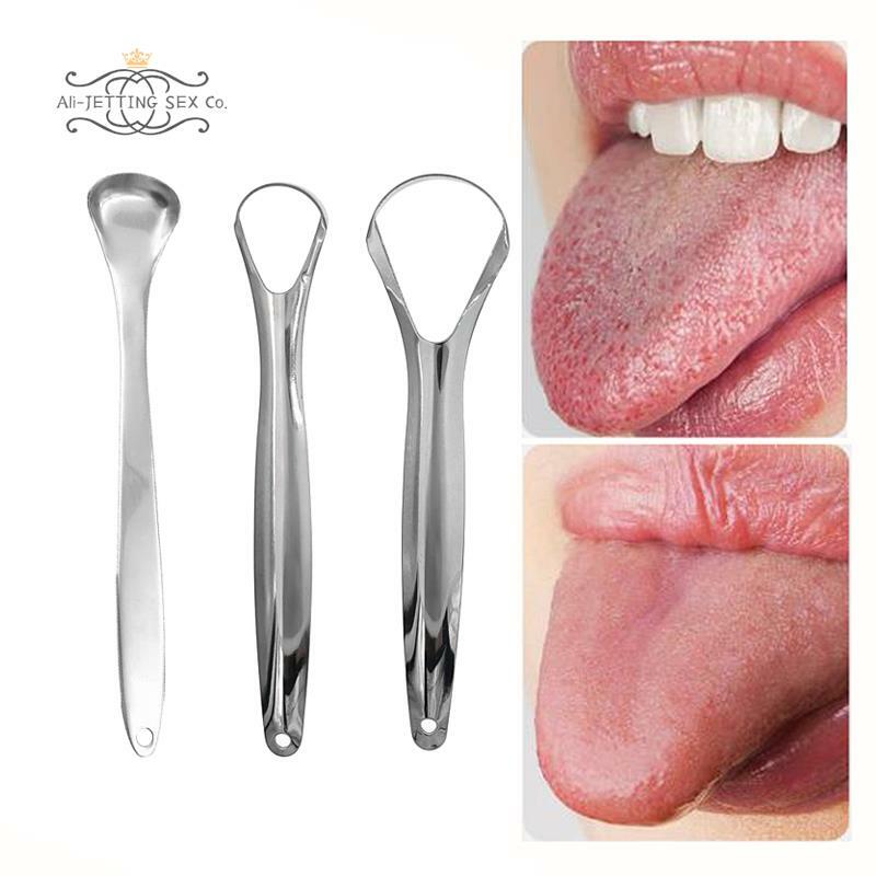 Pengeruk lidah baja tahan karat profesional, pengeruk lidah bahan baja tahan karat, alat pembersih untuk perawatan mulut dan kebersihan mulut