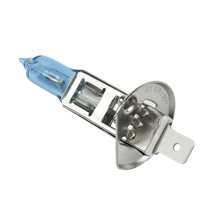 Faros halógenos de repuesto para coche, lámpara H1 blanca superbrillante, 1 piezas, 6000K, accesorios portátiles duraderos