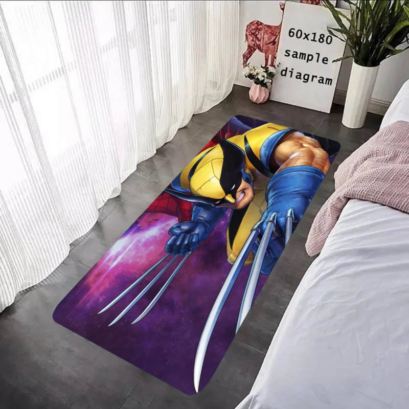 W-Wolverine, напольный коврик, фланелевые коврики с графическим принтом для ванной, кухни, входной коврик, домашний декор