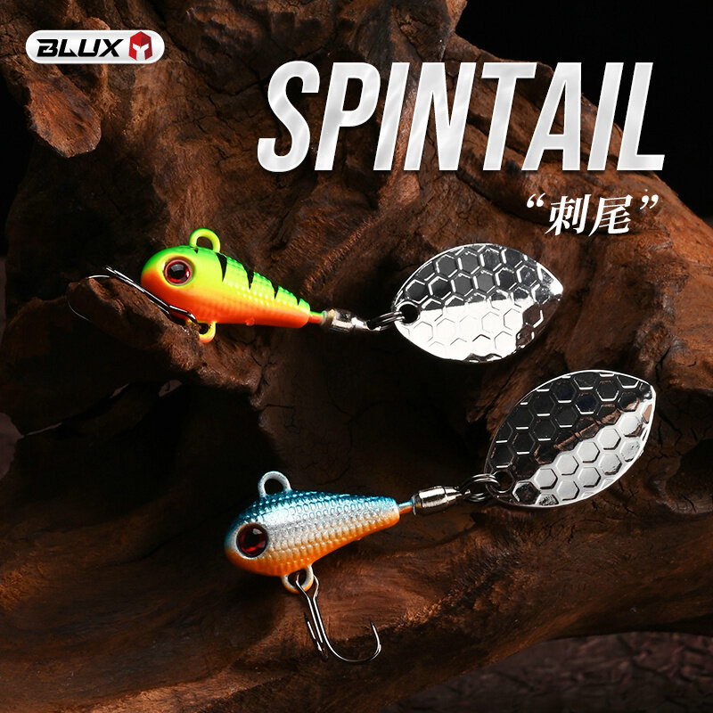 BLUX SPINTAIL Fishing Lure 4.5g 7g 11g Mag Tail Spinner Shad Metal Vib Casting Shore Jig Bait rame Blade Spoon fresh Bass