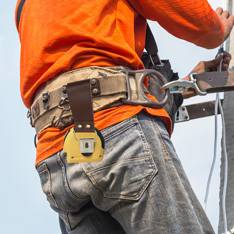 Ferramenta de cinto de couro-suporte de fita durável | medida de fita de saco | saco eletricista acessórios de ferramentas de seguro de trabalho | cintura ba