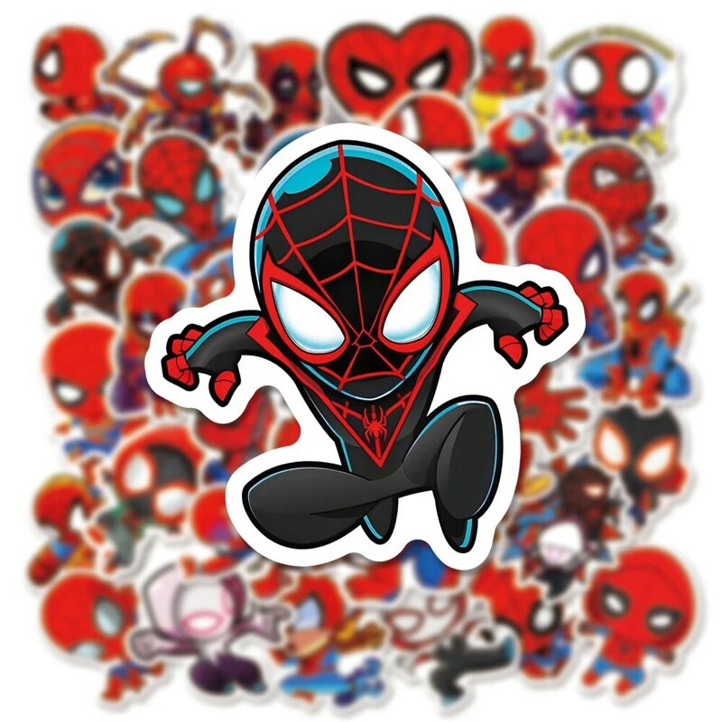 10/30/50PCS Disney Movie Spiderman Stickers Anime decalcomania fai da te Skateboard Laptop moto impermeabile Cool Cartoon Sticker giocattolo per bambini
