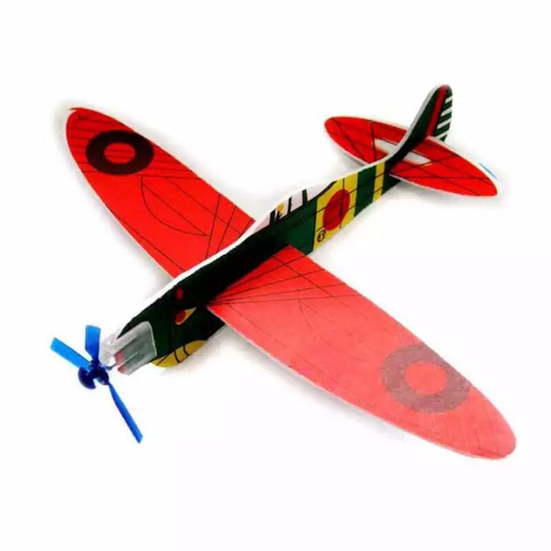 Busa Luar Ruangan Pesawat Olahraga Model Diy Sisipan Puzzle Produksi Kecil Perakitan Mainan Pesawat untuk Anak-anak