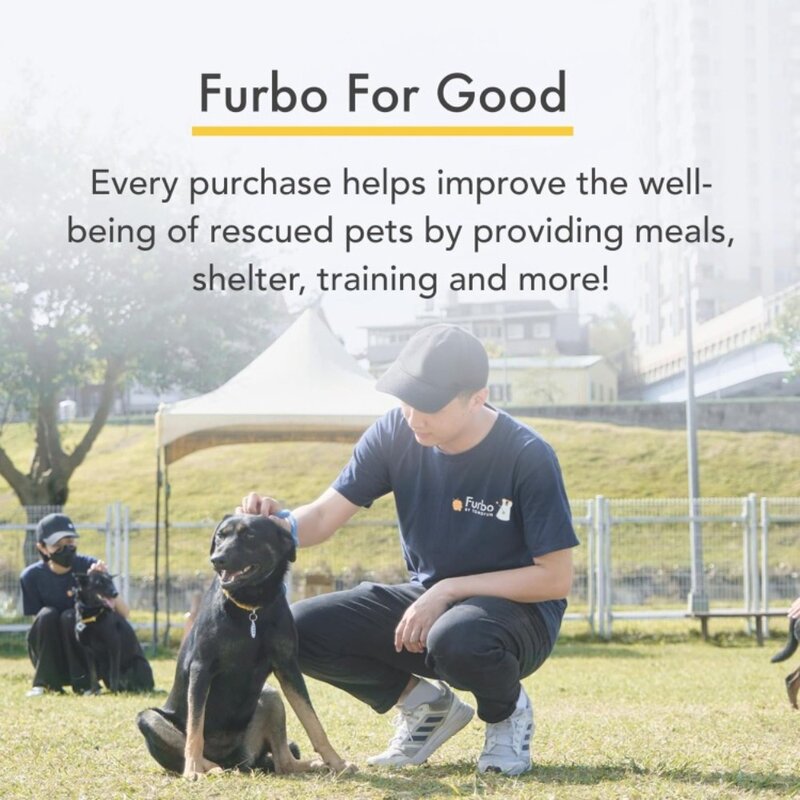 Kamera dla psa Furbo 360 °: [nowy 2022] obracający się szerokokątny kamera do nagrywania zwierząt o 360 ° z podrzucanym smakołykiem, kolorowy noktowizor, 1080p HD