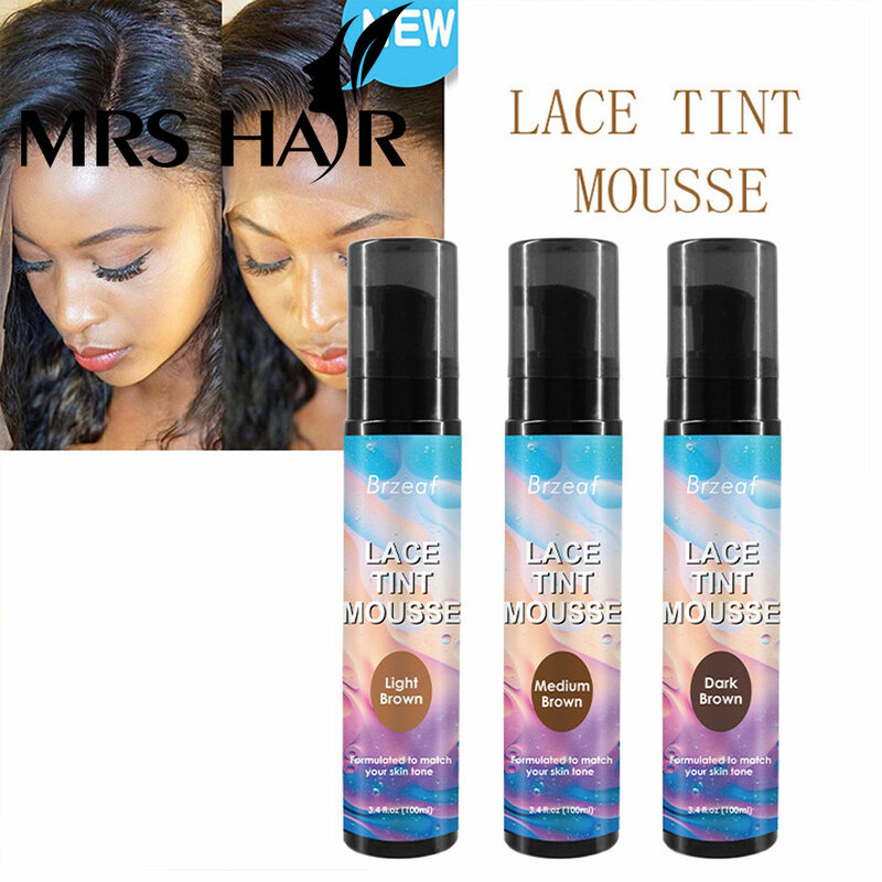 100ml Lace Tint Spray for lace Wigs spary lace tint foam For Closures Wigs wig accessories lace tint mousse for lace net dye