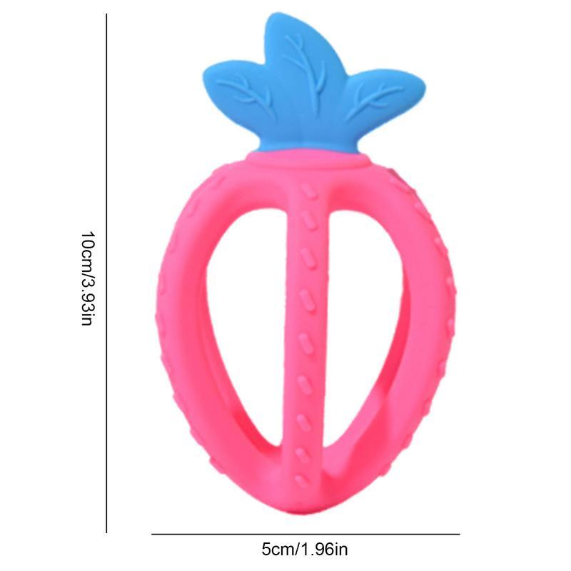 Silicone Molar Chew Toy Fruit Baby Teether Made Of Food-grade Silicone Silicone Molar Chew Toy Exercise The Flexibility Of The