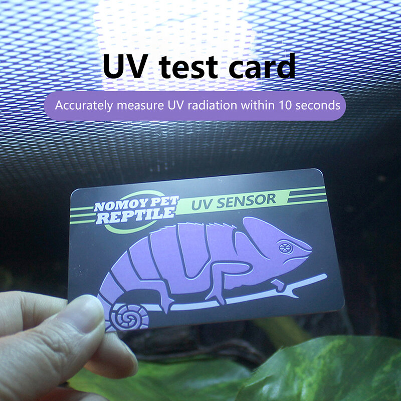 Lámpara de luz UVB para reptiles, tarjeta de prueba de bombillas, probador de papel, medidor, suministros para mascotas, herramienta de prueba ultravioleta para tortuga