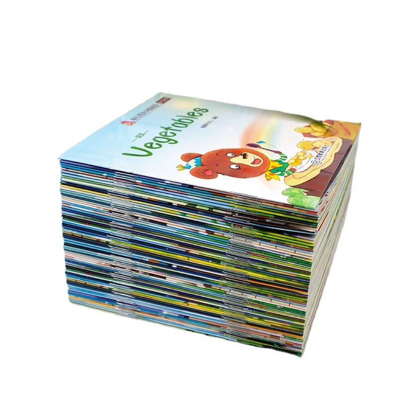 Impressão de livros personalizados para crianças, livro de histórias, design, aprendendo palavras inglesas, personalizado, softcover, seu filho