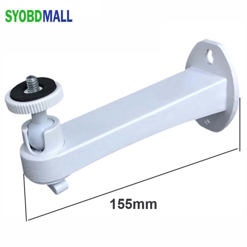Outdoor Hoisting Surveillance Camera Bracket Length 155mm Aluminum Alloy Universal Wall Mounting Support with 1/4 Screw Head