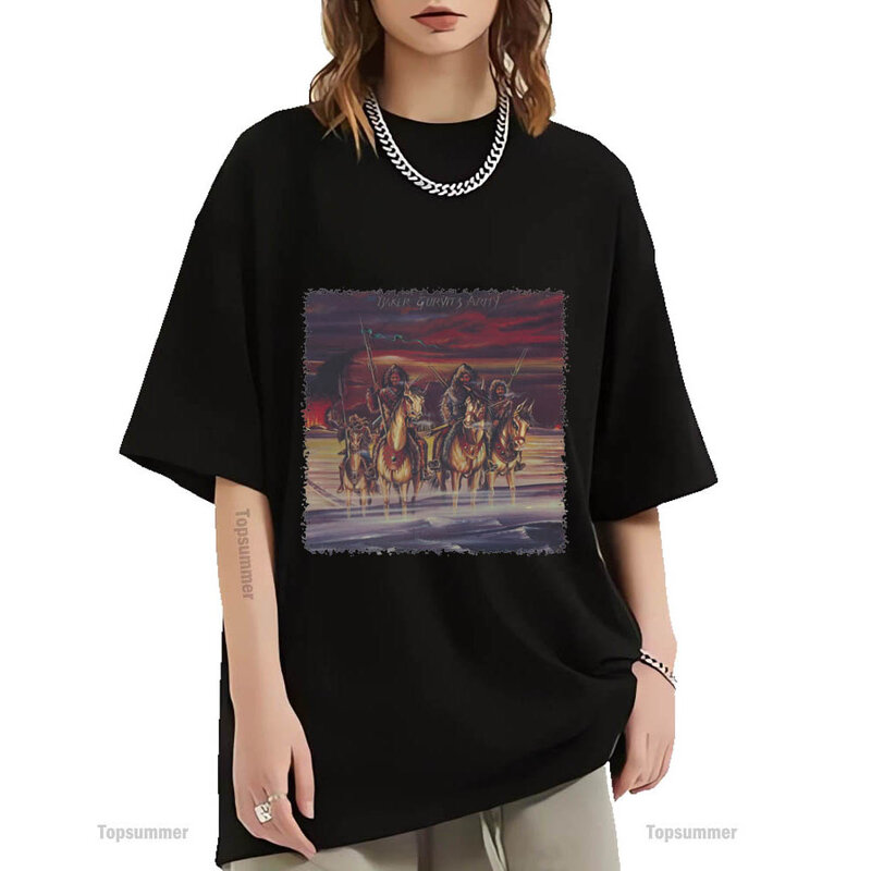 T-Shirt en Coton à Imprimé Graphique pour Homme et Femme, Album de l'Armée Baker Gurvitz, Streetwear Rock