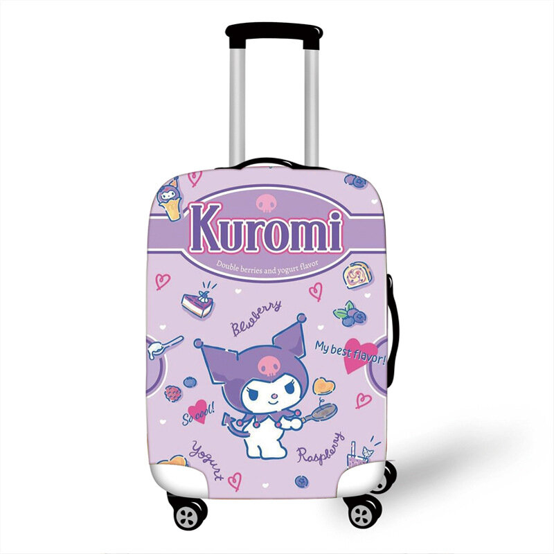 Cubierta protectora de equipaje elástica gruesa con diseño de dibujos animados, traje con cremallera para maleta de 18 a 32 pulgadas, cubierta de carro, accesorios de viaje