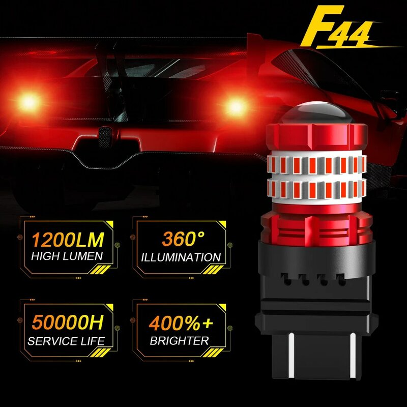 2x Super Rood 3157 P27/5W T25 Led Remlicht Lamp Voor Jeep Grand Cherokee 2011 2012 2013 2014 2015 2016 2017 2018 2019 2020 2021